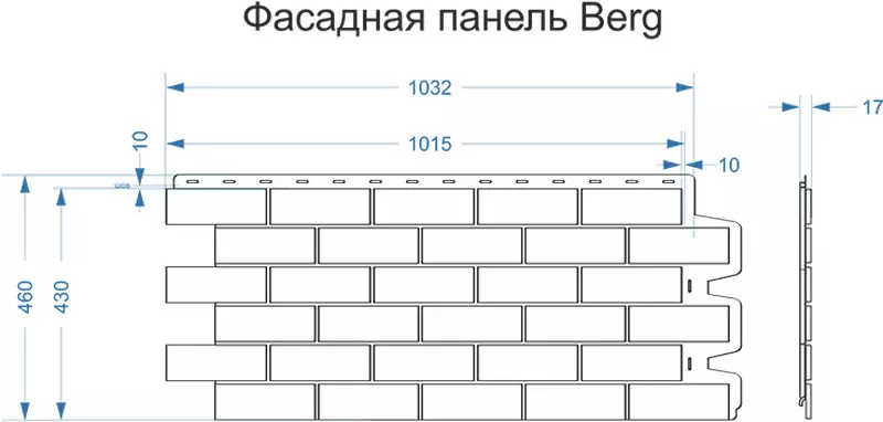 Фасадная панель Döcke (Деке) BERG Рубиновый