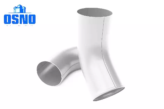 Колено сливное OSNO D90 RAL 9003