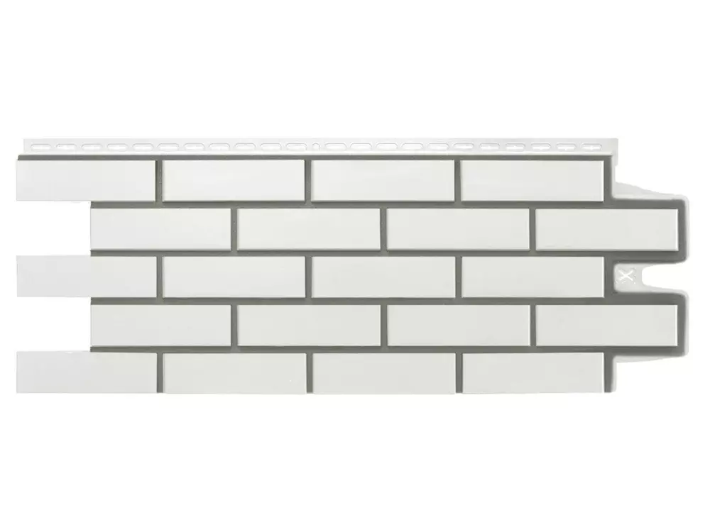 Фасадная панель Grand Line Клинкерный кирпич Design молочный (шов RAL 7006)