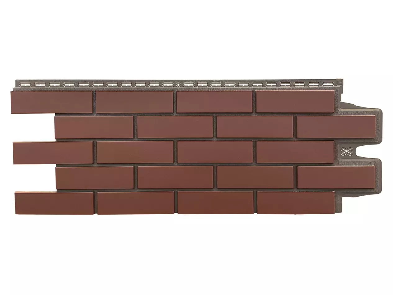 Фасадная панель Grand Line Клинкерный кирпич Design Plus корица (шов темно-бежевый)