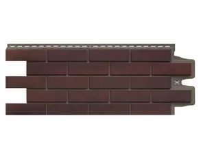 Фасадная панель Grand Line Клинкерный кирпич Design Plus кофе (шов темно-бежевый)