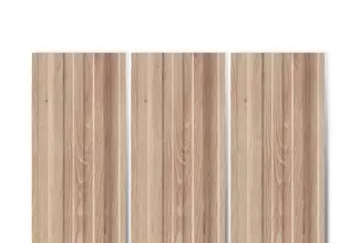 Штакетник ЕВРОТРАПЕЦИЯ (прямой рез) 0,45 SA Орех 3D