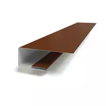 Планка завершающая сложная Брус 30*25*2000 цвета по RAL